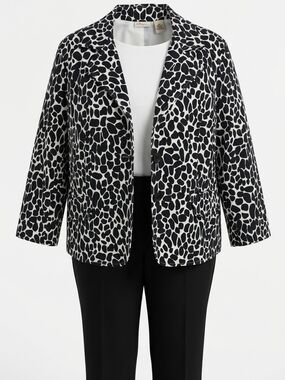 Kim Rogers Abstract Pebble Print Blazer Size XL